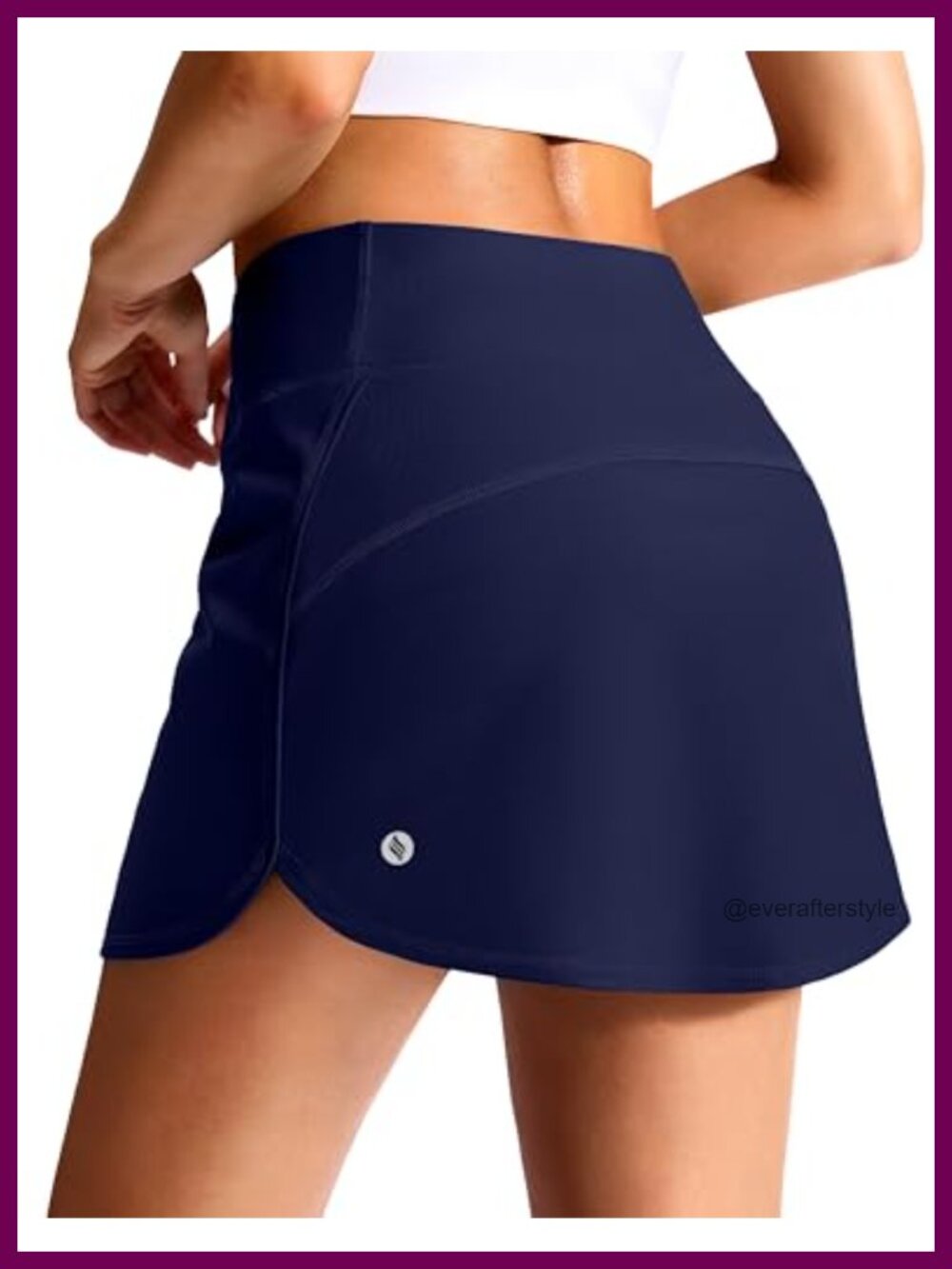 High Waisted Swim Skirt Tankini Bottoms with Pockets